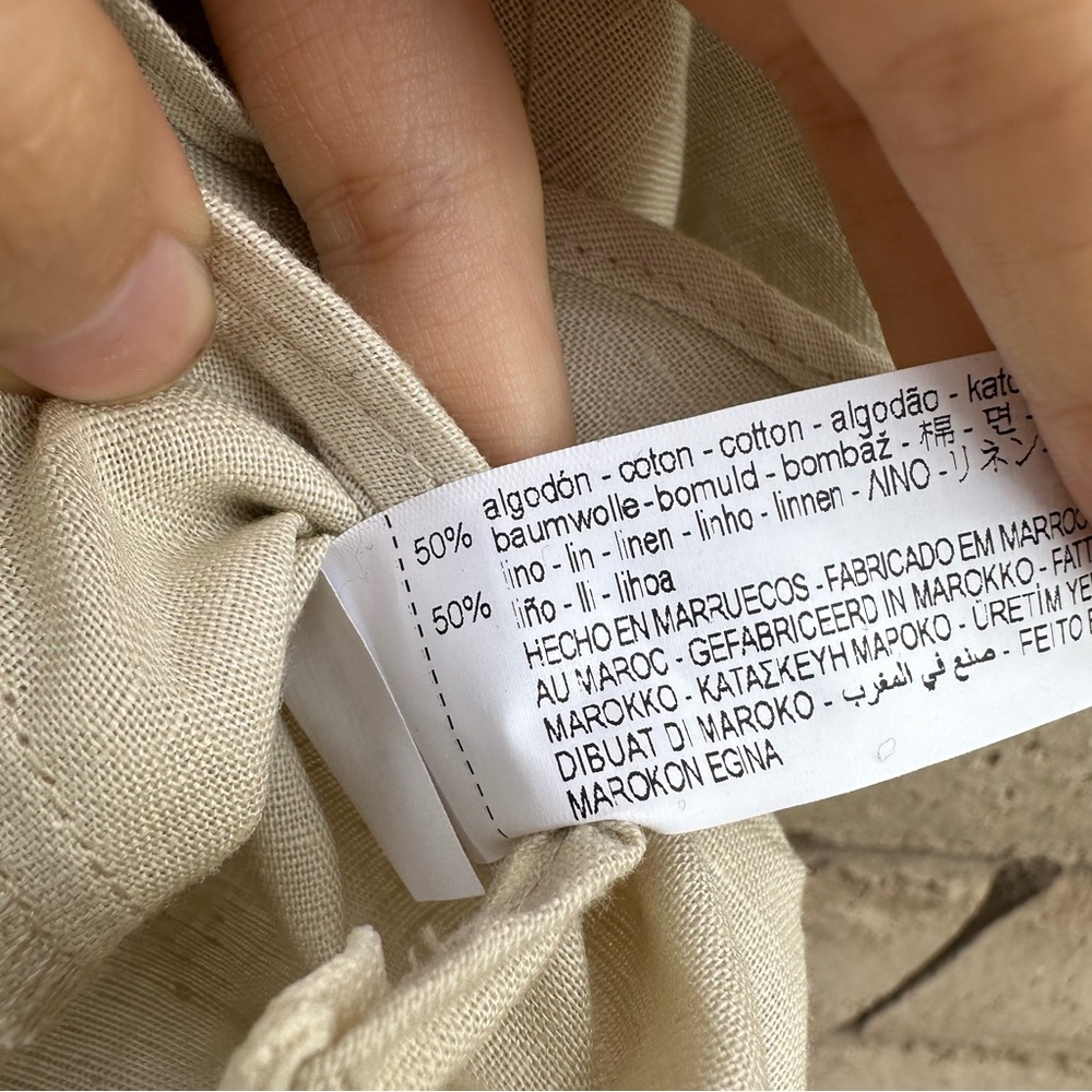 Zara Cream Ruffle Buttoned Blouse - Picture 4 of 4